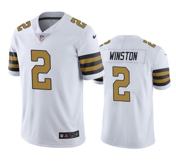Women's New Orleans Saints #2 Jameis Winston White Color Rush Limited Stitched Jersey(Run Small)
